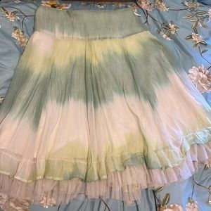 Monkey Wear Long Green Ombré Skirt Size 16
